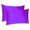 Homeroots 20 x 40 in. Bright Purple Dreamy Silky Satin King Size Pillowcases 387850 - alternate 3